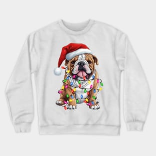 Christmas Bulldog Crewneck Sweatshirt